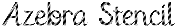 Azebra Stencil Font