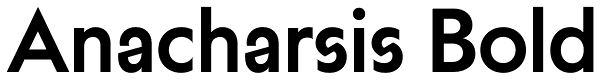 Anacharsis Bold Font