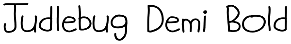 Judlebug Demi Bold Font