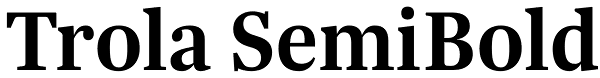 Trola SemiBold Font