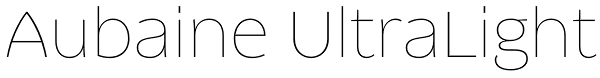 Aubaine UltraLight Font