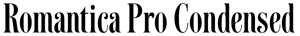 Romantica Pro Condensed Font