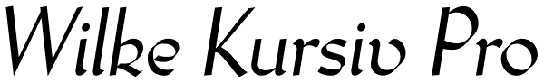 Wilke Kursiv Pro Font