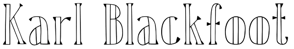 Karl Blackfoot Font