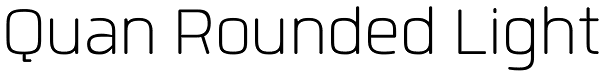 Quan Rounded Light Font