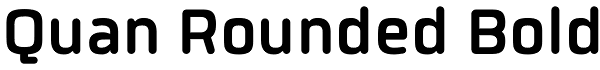 Quan Rounded Bold Font