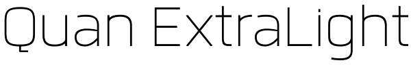 Quan ExtraLight Font