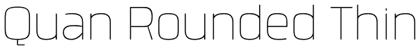 Quan Rounded Thin Font