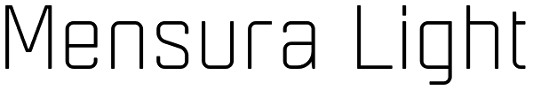 Mensura Light Font