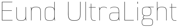 Eund UltraLight Font