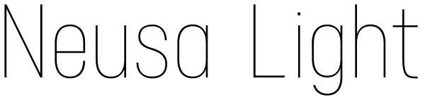 Neusa Light Font