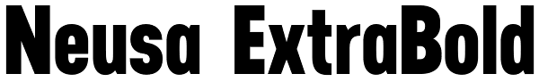 Neusa ExtraBold Font