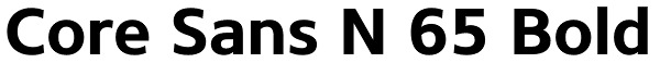 Core Sans N 65 Bold Font