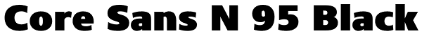 Core Sans N 95 Black Font