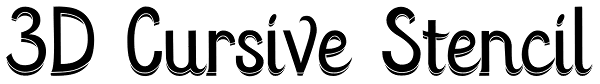 3D Cursive Font | Font Spy