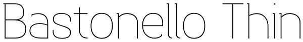 Bastonello Thin Font