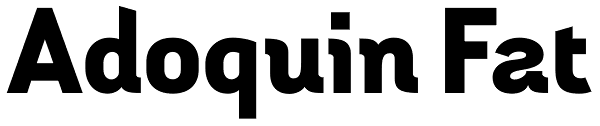 Adoquin Fat Font