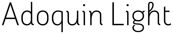 Adoquin Light Font