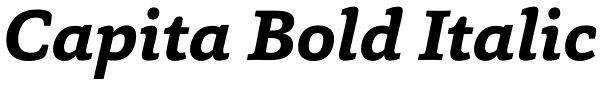 Capita Bold Italic Font