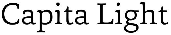 Capita Light Font