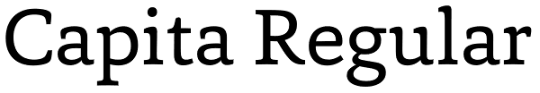 Capita Regular Font