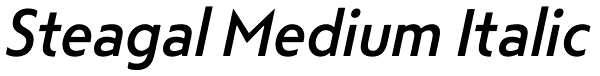 Steagal Medium Italic Font