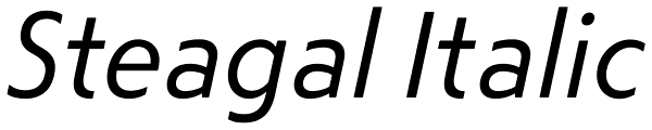 Steagal Italic Font