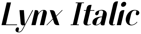 Lynx Italic Font