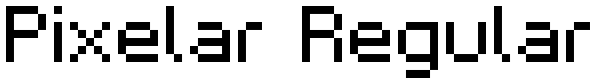 Pixelar Regular Font