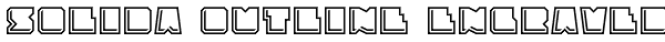 Solida Outline Engraved Font