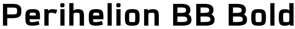 Perihelion BB Bold Font