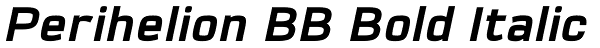 Perihelion BB Bold Italic Font