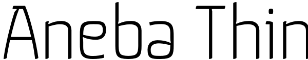 Aneba Thin Font