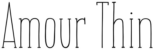 Amour Thin Font