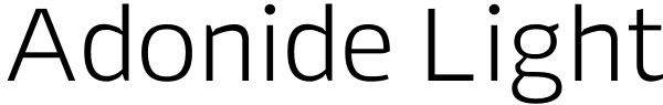 Adonide Light Font