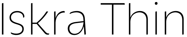 Iskra Thin Font