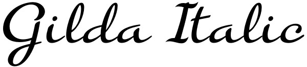 Gilda Italic Font