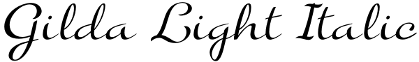 Gilda Light Italic Font