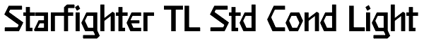 Starfighter TL Std Cond Light Font