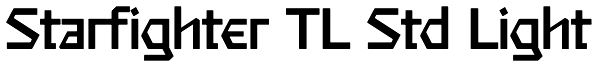 Starfighter TL Std Light Font