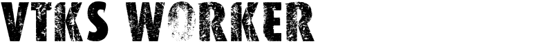 VTKS WORKER Font