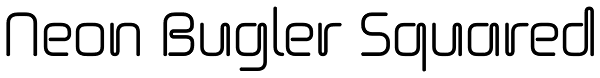 Neon Bugler Squared Font