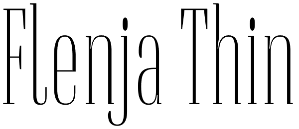 Flenja Thin Font