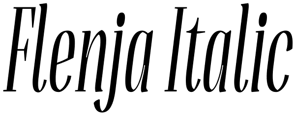 Flenja Italic Font