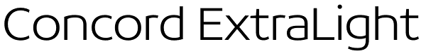 Concord ExtraLight Font