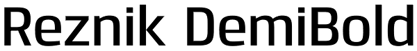 Reznik DemiBold Font