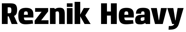 Reznik Heavy Font