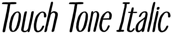 Touch Tone Italic Font