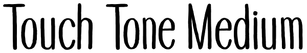 Touch Tone Medium Font