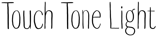 Touch Tone Light Font